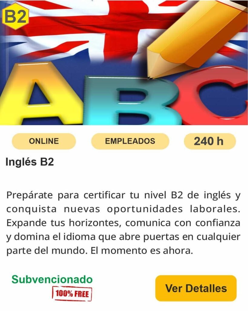 ocupados on line idiomas ingles b2