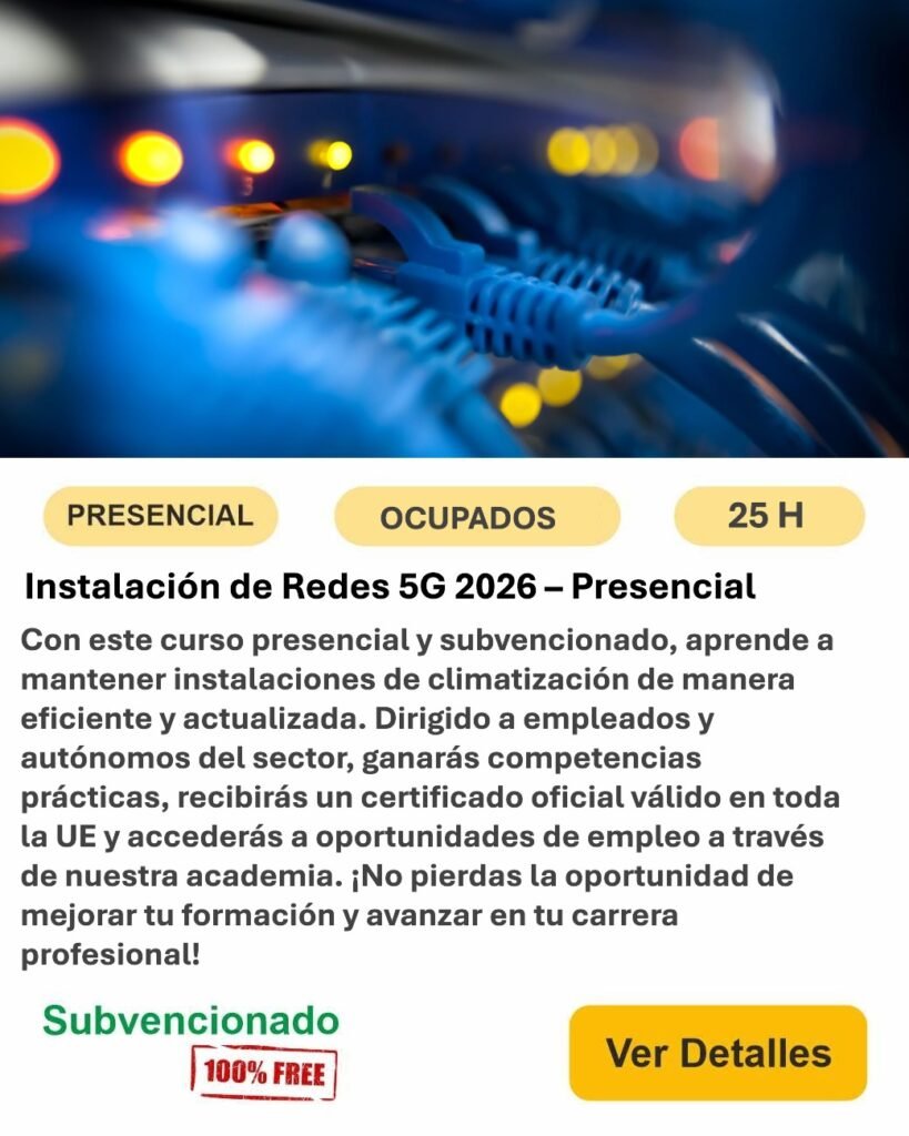 ocupados construcción presencial redes5g