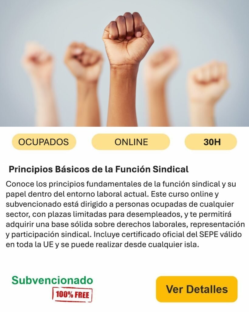 Función sindical online ocupados