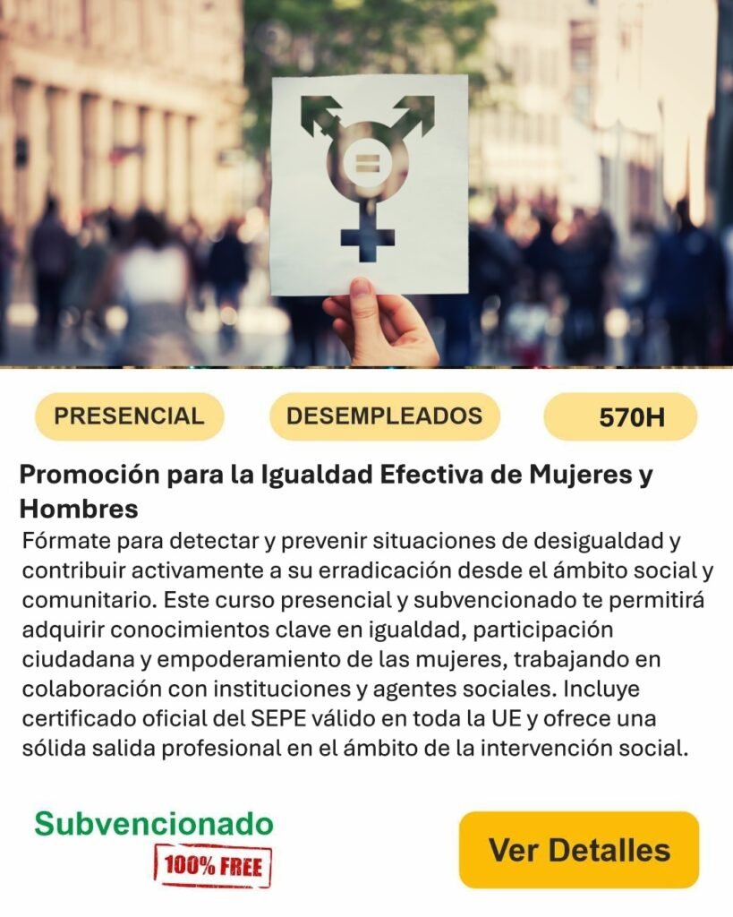 igualdad presencial desempleados