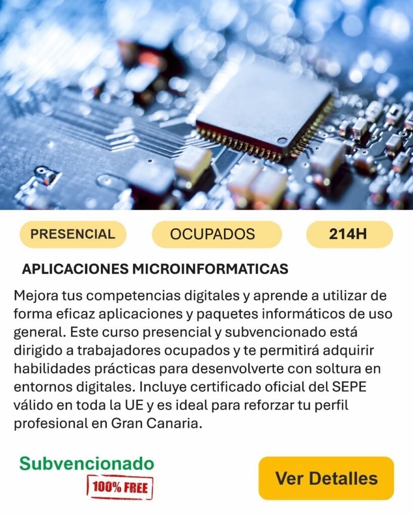 Informática presencial ocupados