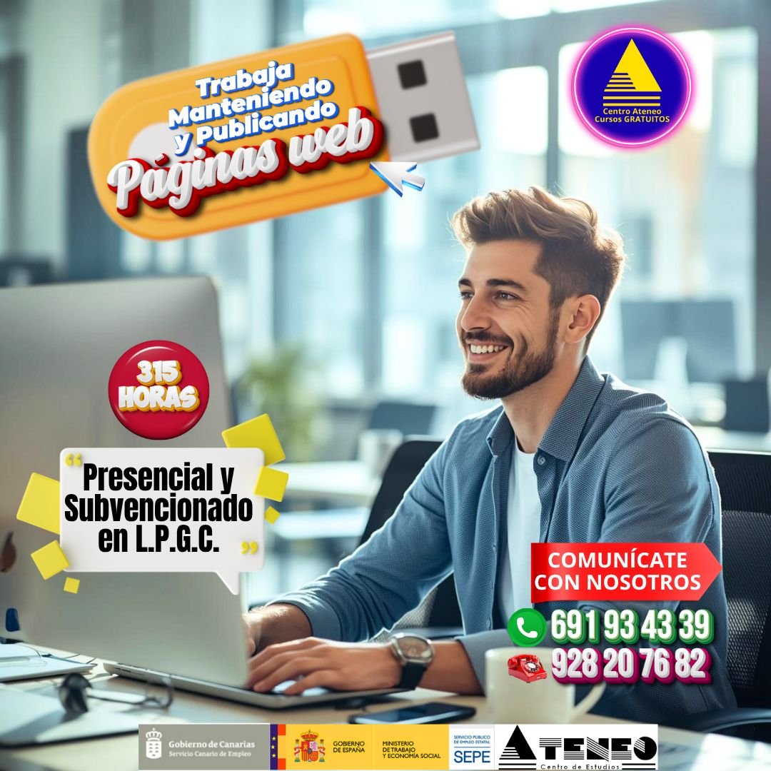 Nuevo curso sobre creación y mantenimiento de páginas web