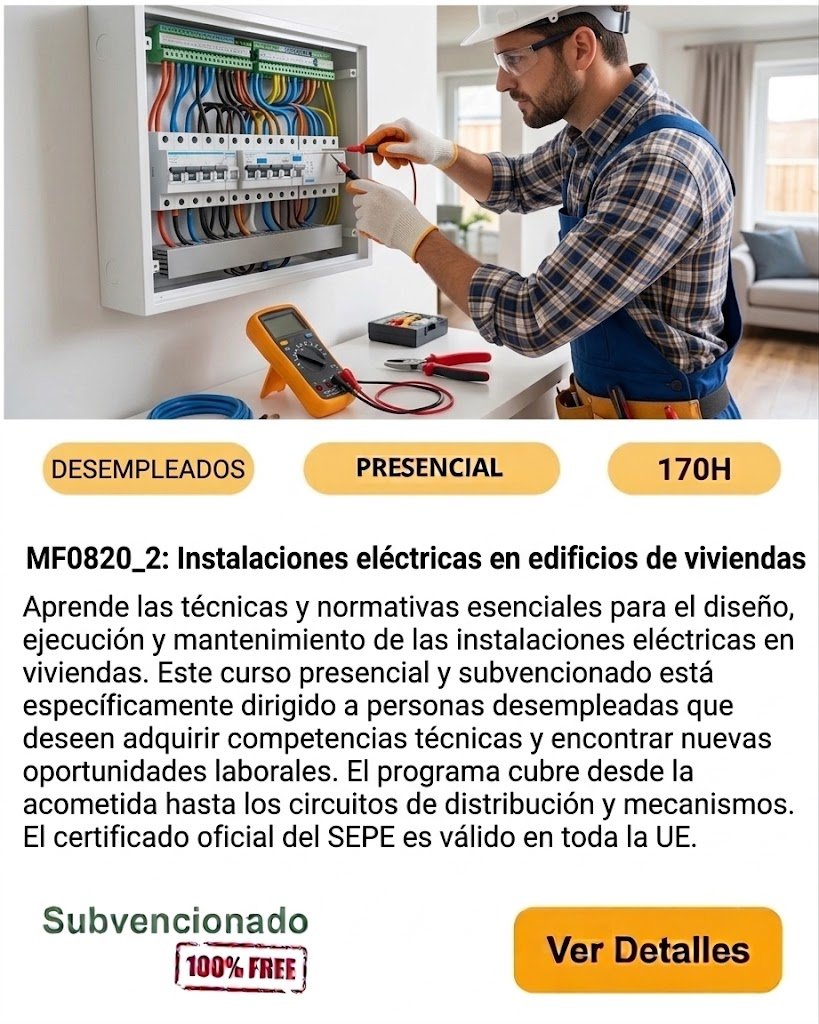 electricidad presencial ocupados