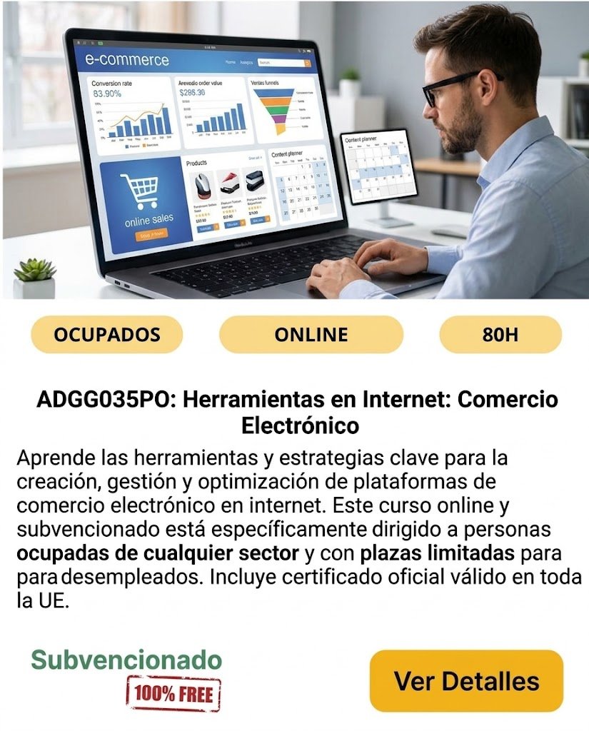 comercio online ocupados