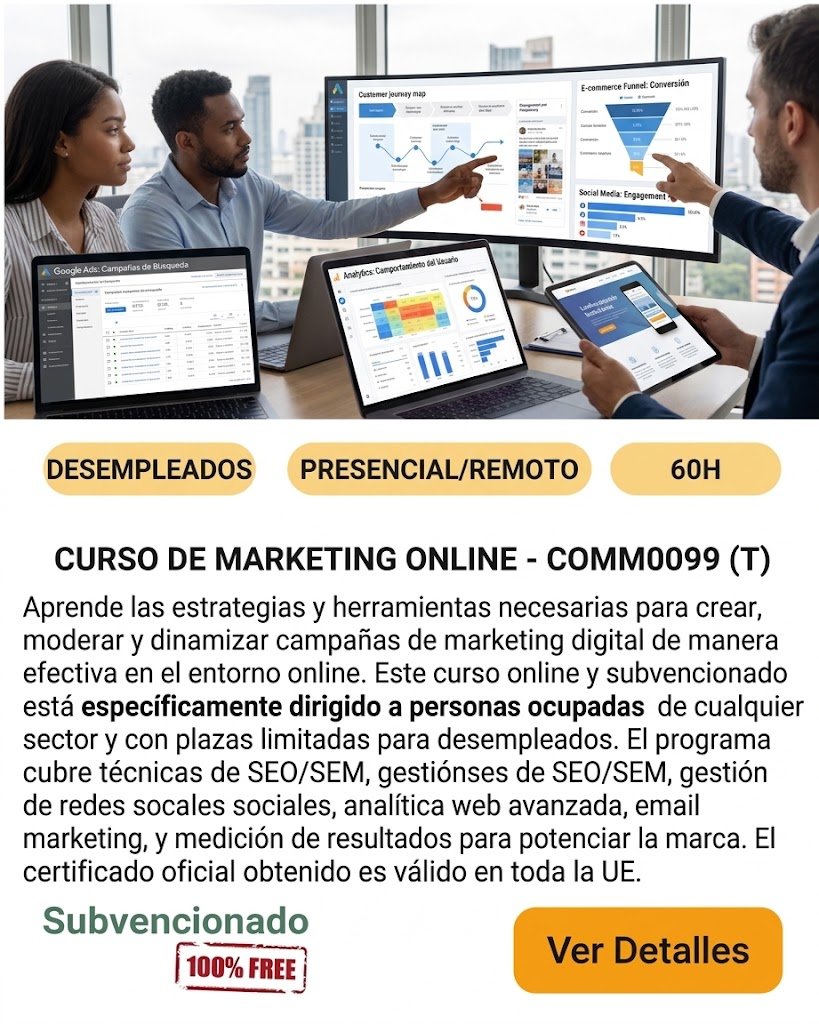 marketing on line ocupados